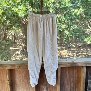 Solare Sporta Women's Champagne Vintage Joggers Track Pants Size XL 26" Waist
